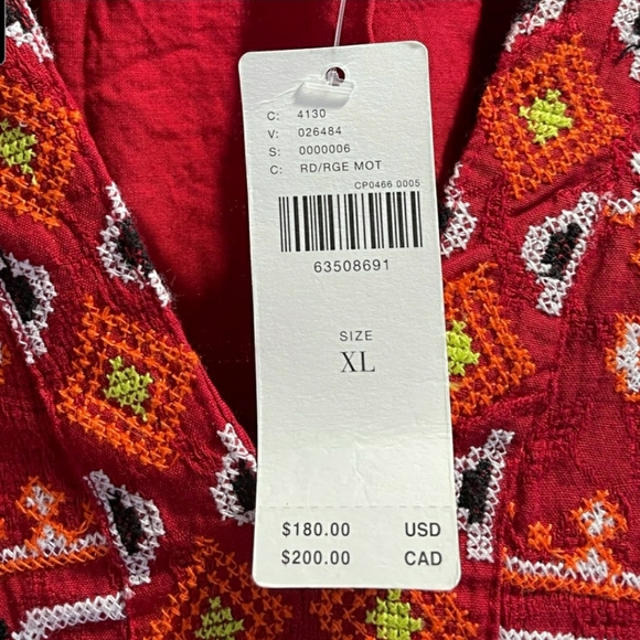 Anthropologie BNWOT Embroidered Tunic dress - Picture 14 of 14